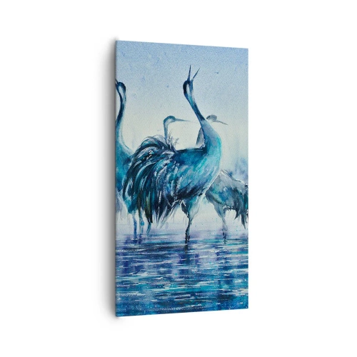 Quadro em tela - Reunião matinal - 65x120 cm