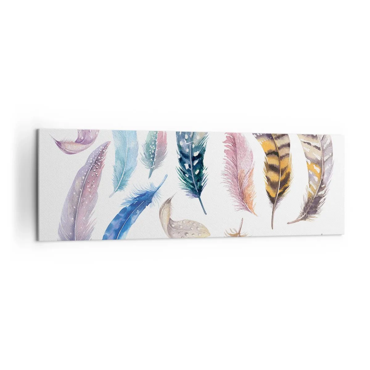 Quadro em tela - Leve, heterogéneo e multicolorido - 160x50 cm