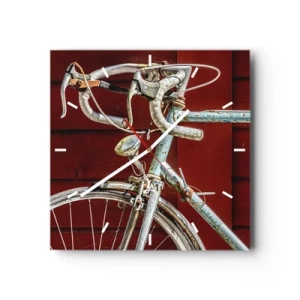 Relógio de parede - Relógio em vidro - Feito para vencer - 30x30 cm