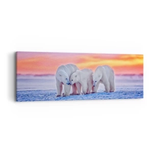 Quadro em tela - Tudo o que precisa é de aconchego familiar - 90x30 cm