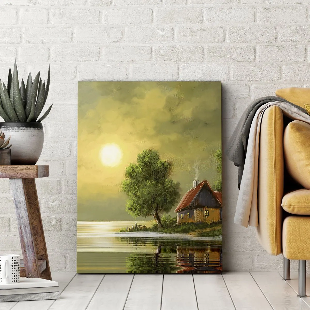 Quadro em tela - Lindo como uma paisagem - 45x80 cm