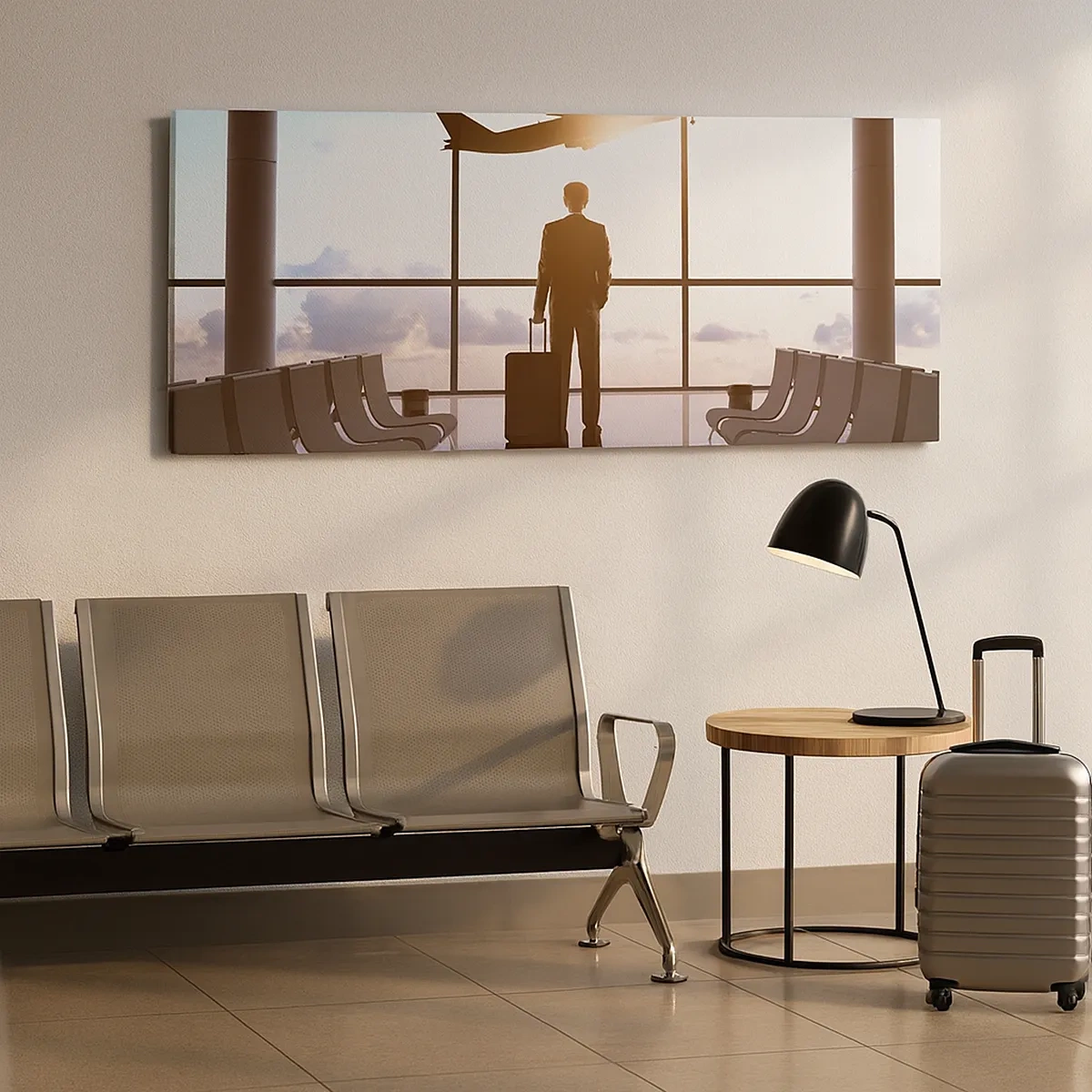 Quadro em tela - Tem tempo, desacelere - 30x30 cm