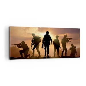 Quadro em tela - Brothers in arms - 100x40 cm