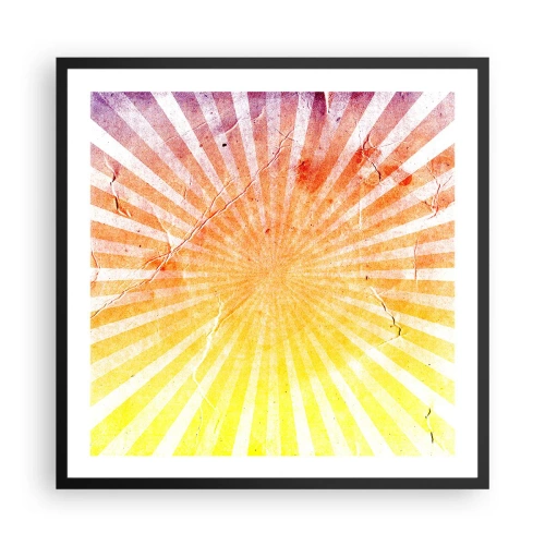 Pôster com moldura preta - Nasceres e entardeceres - 60x60 cm