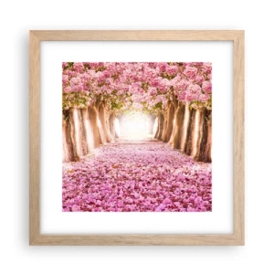 Pôster com moldura de carvalho claro - O Caminho para o Paraíso - 30x30 cm