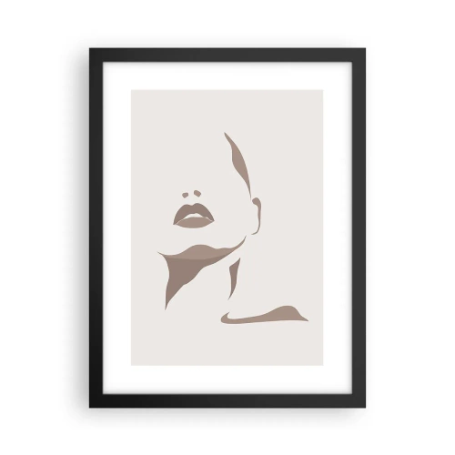 Pôster com moldura preta - Feito de luz e sombra - 30x40 cm