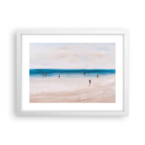 Pôster em moldura branca - Uma necessidade natural - 40x30 cm