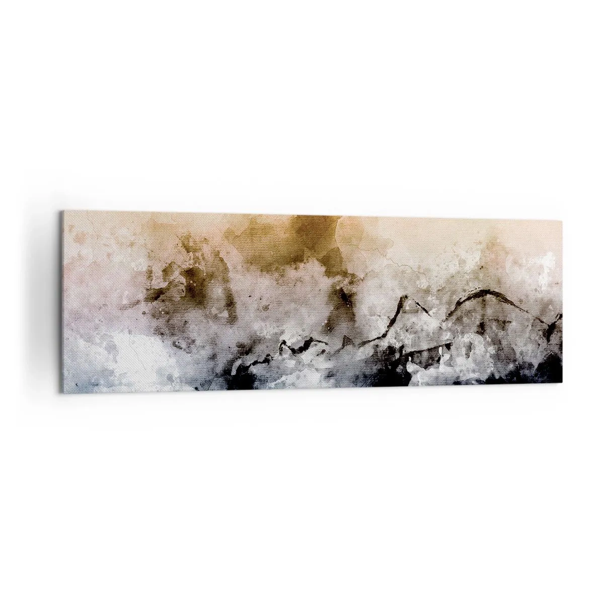 Quadro em tela - Imersos no tumulto do nevoeiro - 160x50 cm