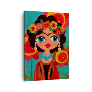 Quadro em tela - Senhorita papoula - 50x70 cm