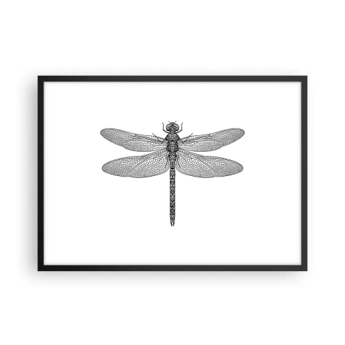 Pôster com moldura preta - Precisão da natureza - 70x50 cm
