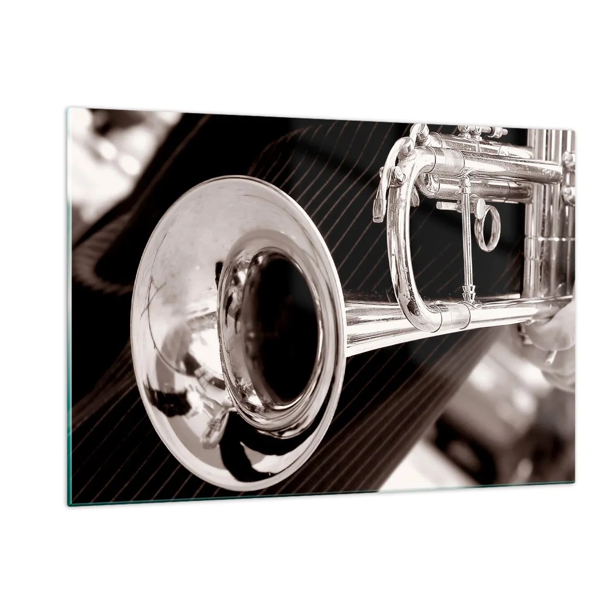 Quadro em vidro - Uma viagem musical aos anos 30 - 120x80 cm