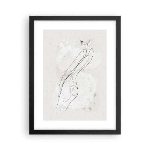 Pôster com moldura preta - Errar o olhar - 30x40 cm