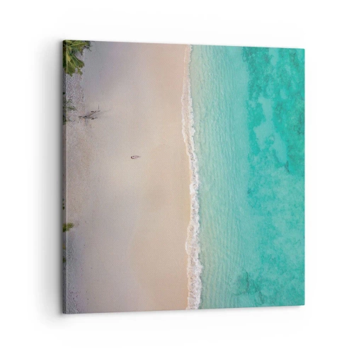 Quadro em tela - Praia do paraíso - 60x60 cm