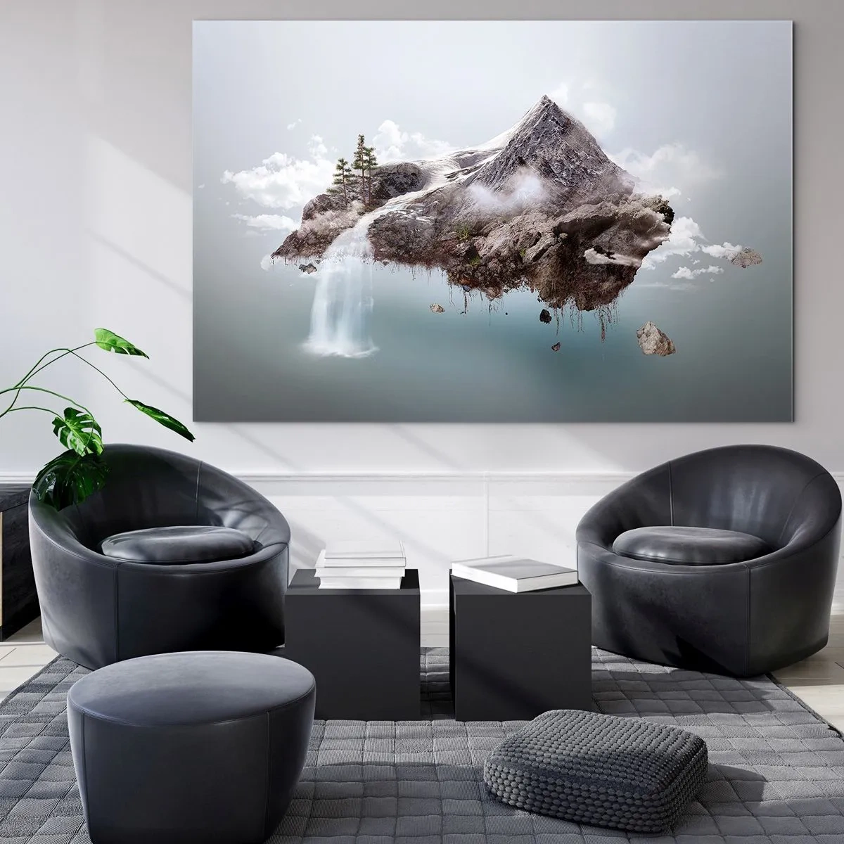 Quadro em vidro - Pelos olhos de um surrealista - 120x80 cm