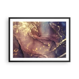 Pôster com moldura preta - Matéria e espírito - 70x50 cm