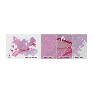 Amostra de papel de parede Premium Sand - Mapa do mundo rosa - Minimalismo, Pastel, Mapa - 100x30 cm