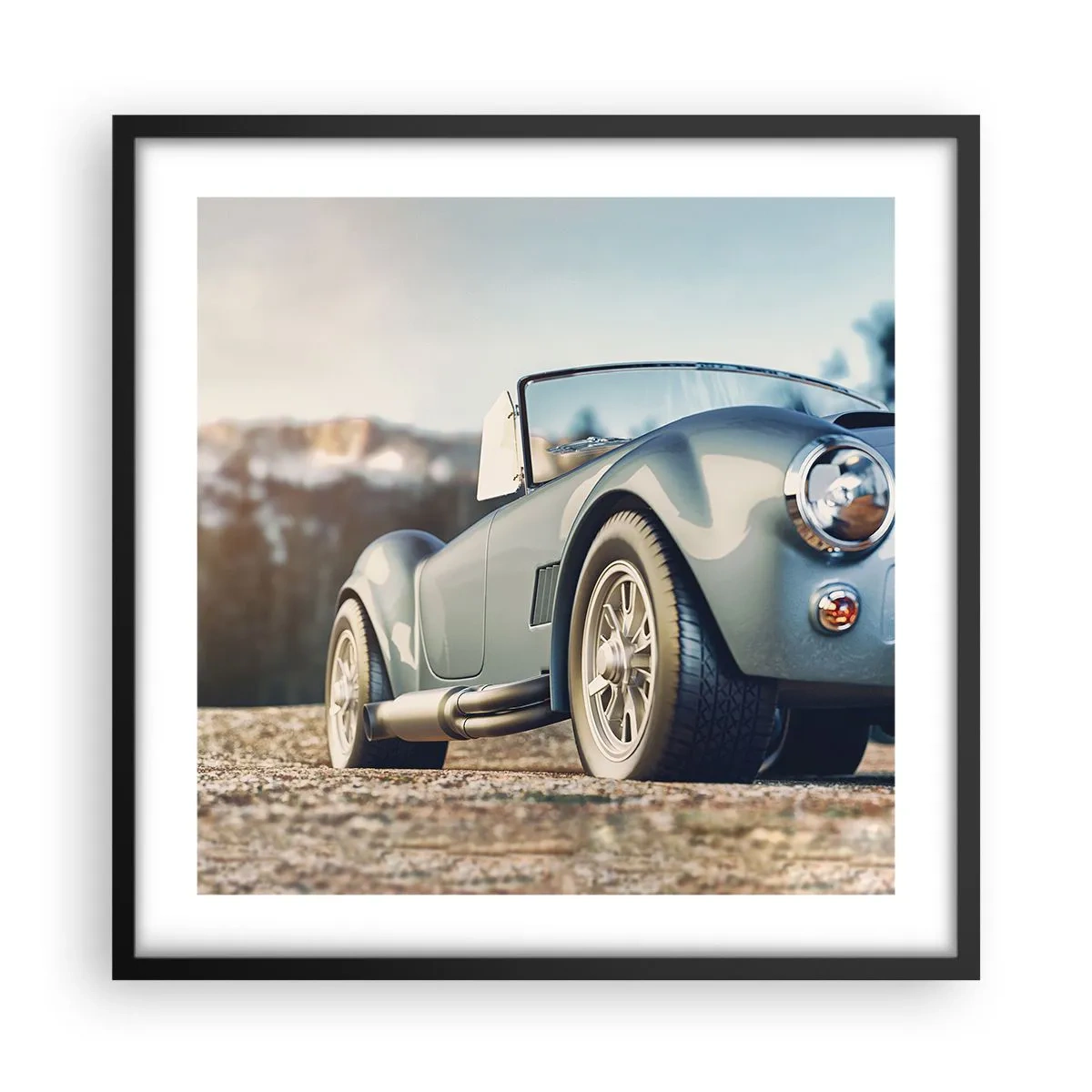 Pôster com moldura preta - Porque o estilo conta - 50x50 cm