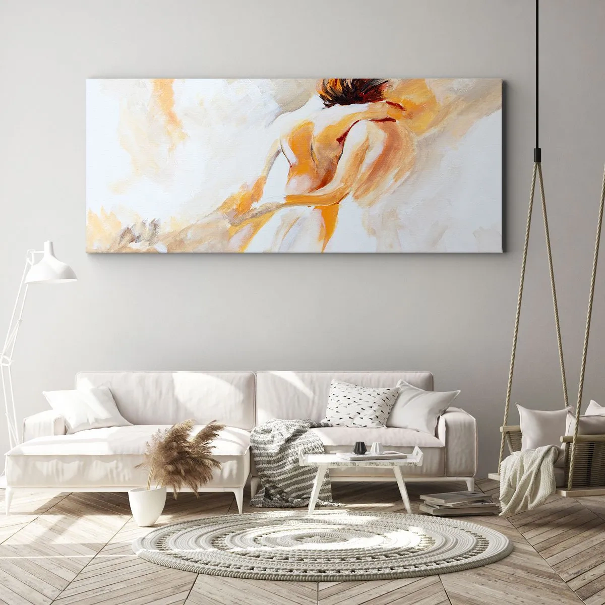 Quadro em tela - No céu da proximidade - 100x40 cm