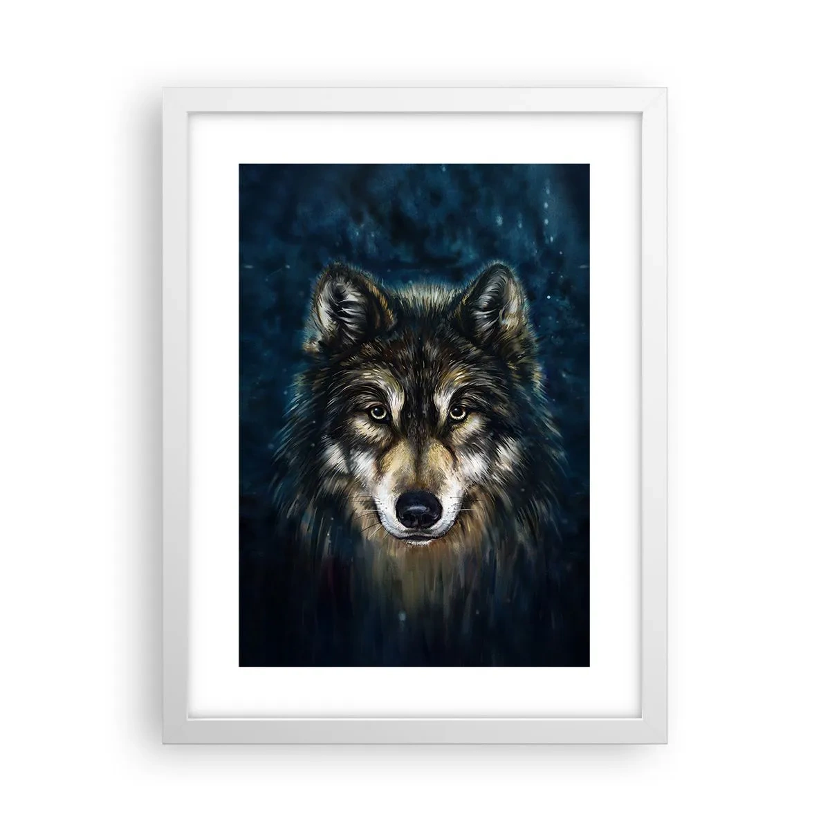 Pôster em moldura branca - Alfa? E ómega - 30x40 cm