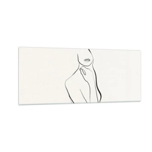 Quadro em vidro - Uma onda de melancolia - 100x40 cm