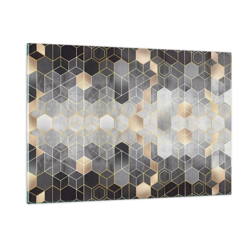 Quadro em vidro - Composição do diamante - 120x80 cm