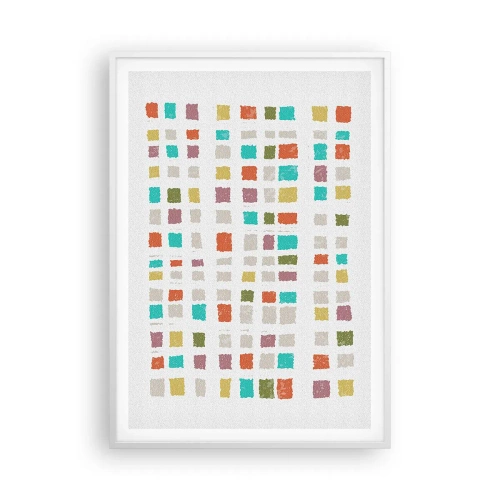 Pôster em moldura branca - Jogo desconhecido - 70x100 cm