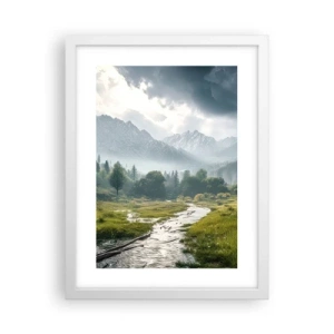 Pôster em moldura branca - Ida e volta - 30x40 cm