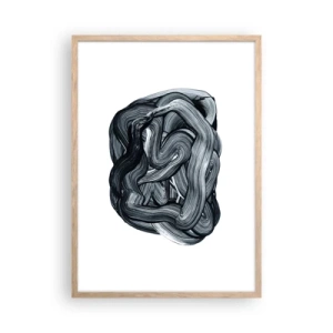 Pôster com moldura de carvalho claro - Não é assim tão simples - 50x70 cm