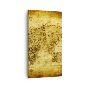 Quadro em tela - Mundo estranho - 55x100 cm