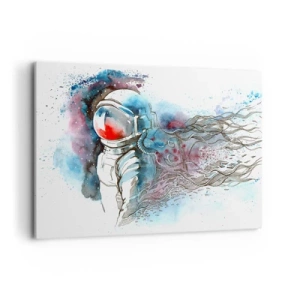 Quadro em tela - Sozinho com o espaço - 100x70 cm