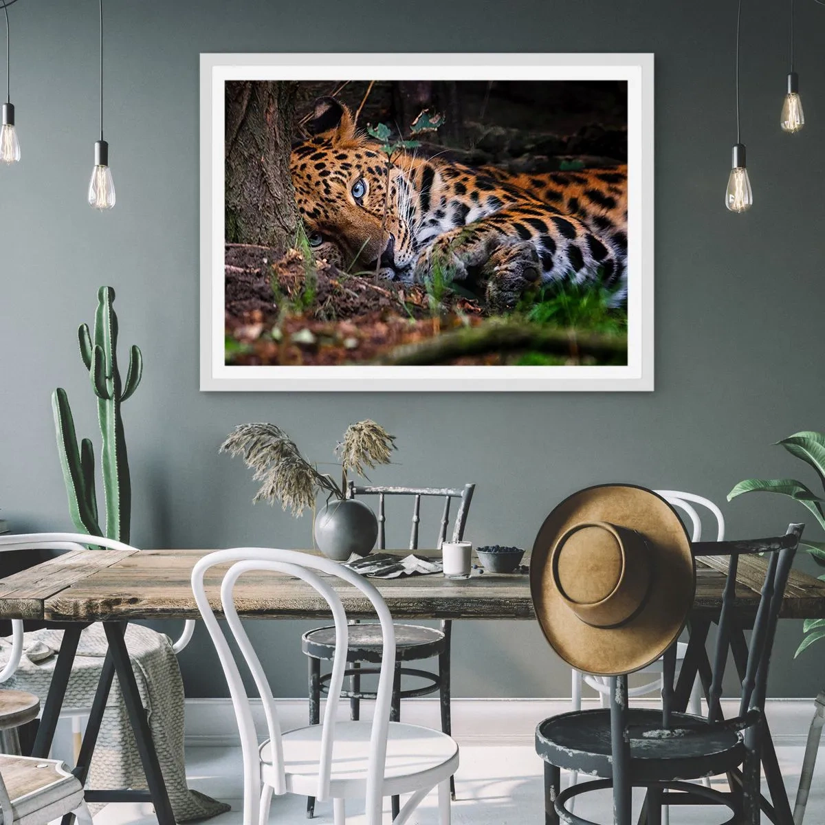 Pôster em moldura branca - Confie em mim - 40x30 cm