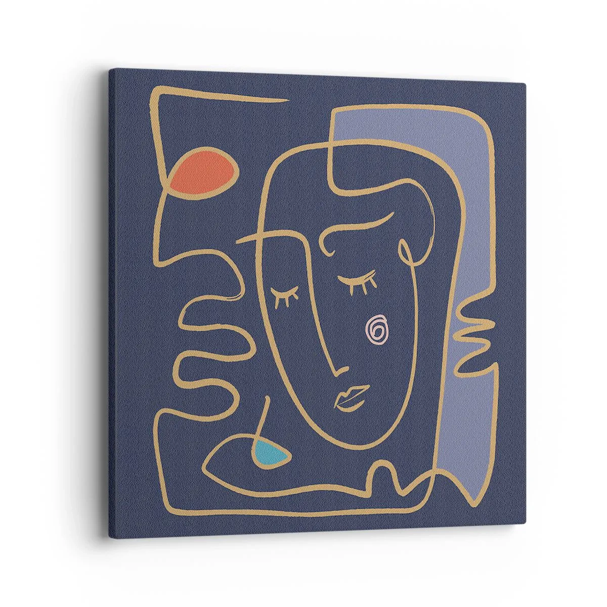 Quadro em tela - Nos pensamentos - 40x40 cm