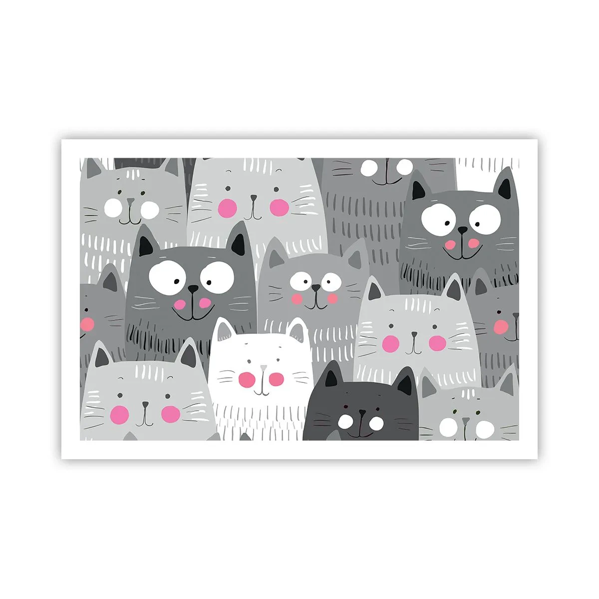 Pôster - O mundo dos gatos - 91x61 cm