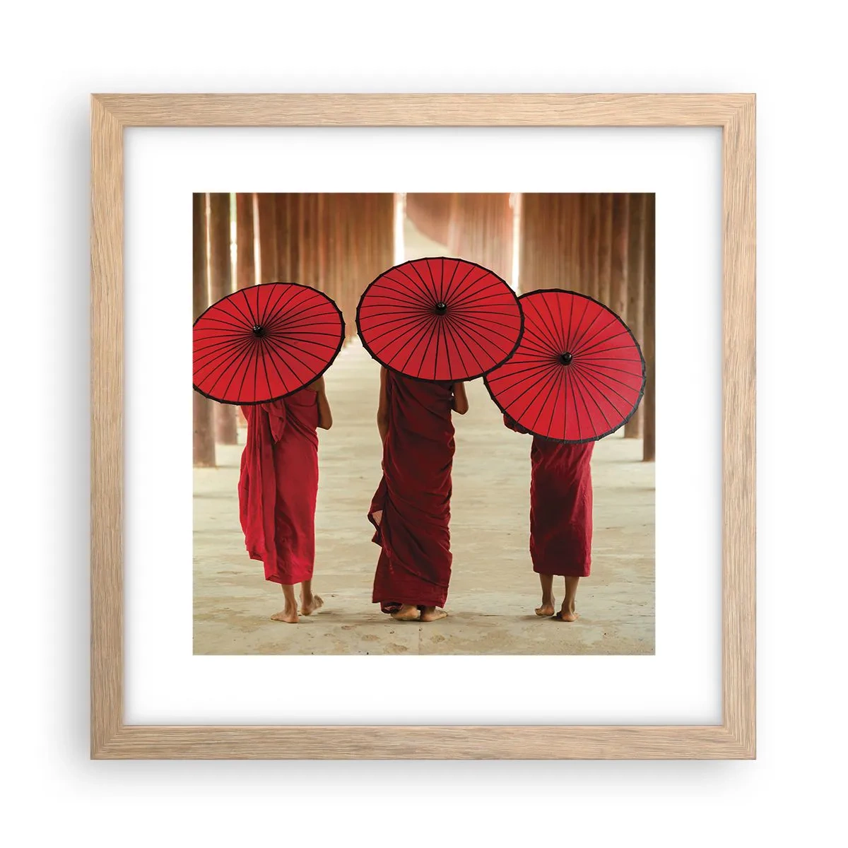 Pôster com moldura de carvalho claro - A caminho da Terra Pura - 30x30 cm