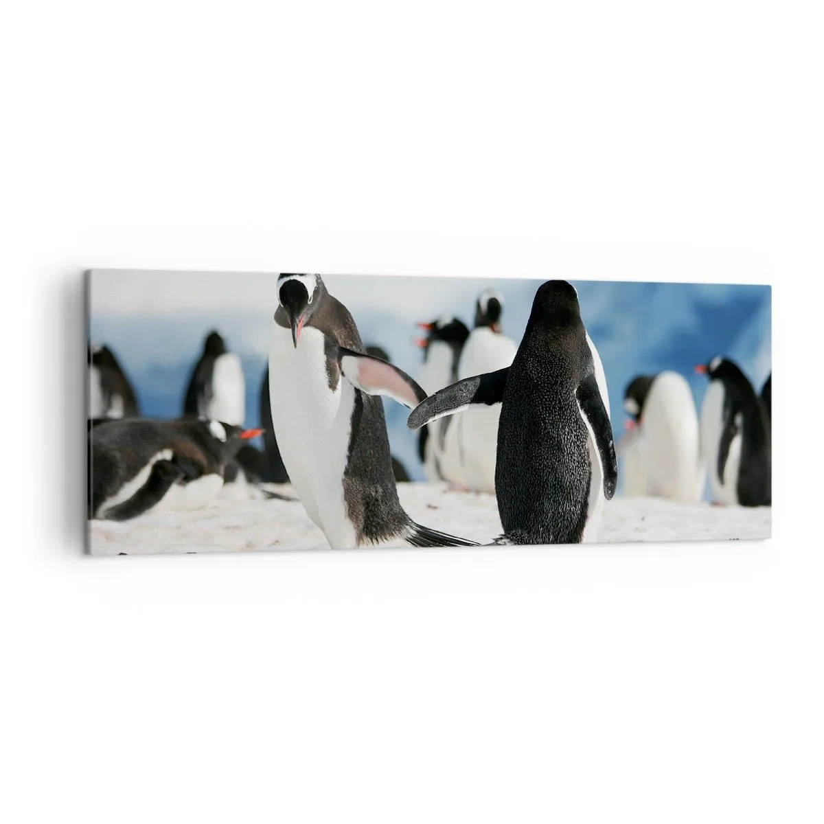 Quadro em tela - Dança na neve - 140x50 cm
