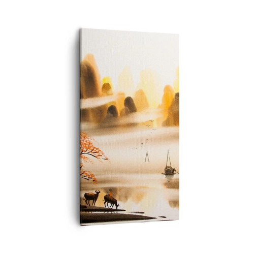 Quadro em tela - Além do Extremo Oriente - 45x80 cm