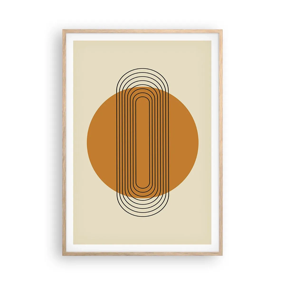 Pôster com moldura de carvalho claro - O plano perfeito - 70x100 cm