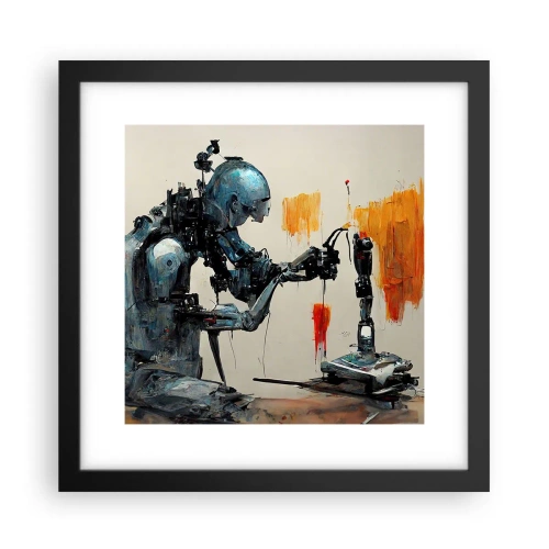 Pôster com moldura preta - Já amanhã… - 30x30 cm