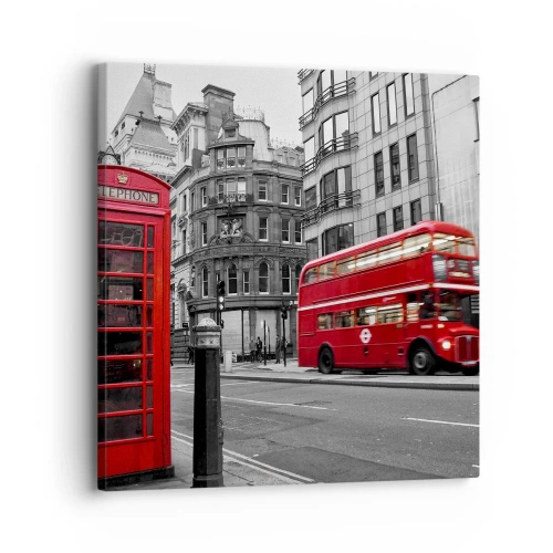 Quadro em tela - O mais vermelho da Europa - 30x30 cm
