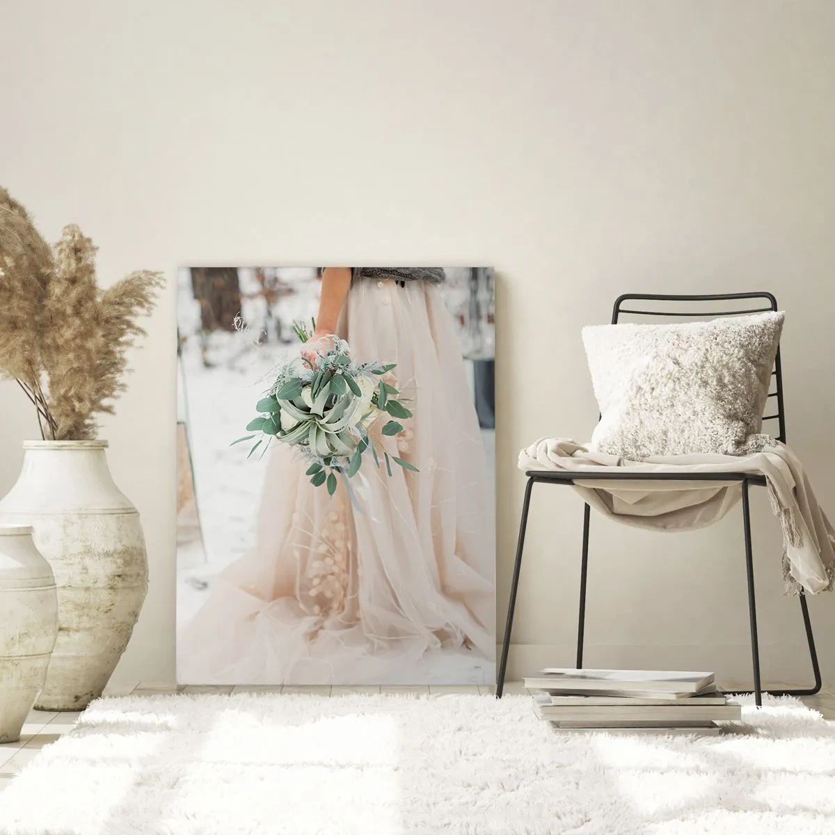 Quadro em vidro - E viveram felizes para sempre - 70x100 cm