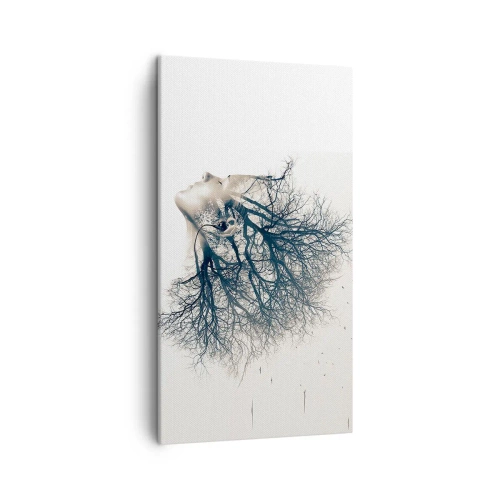 Quadro em tela - Ouvir o sussurro da árvore - 45x80 cm