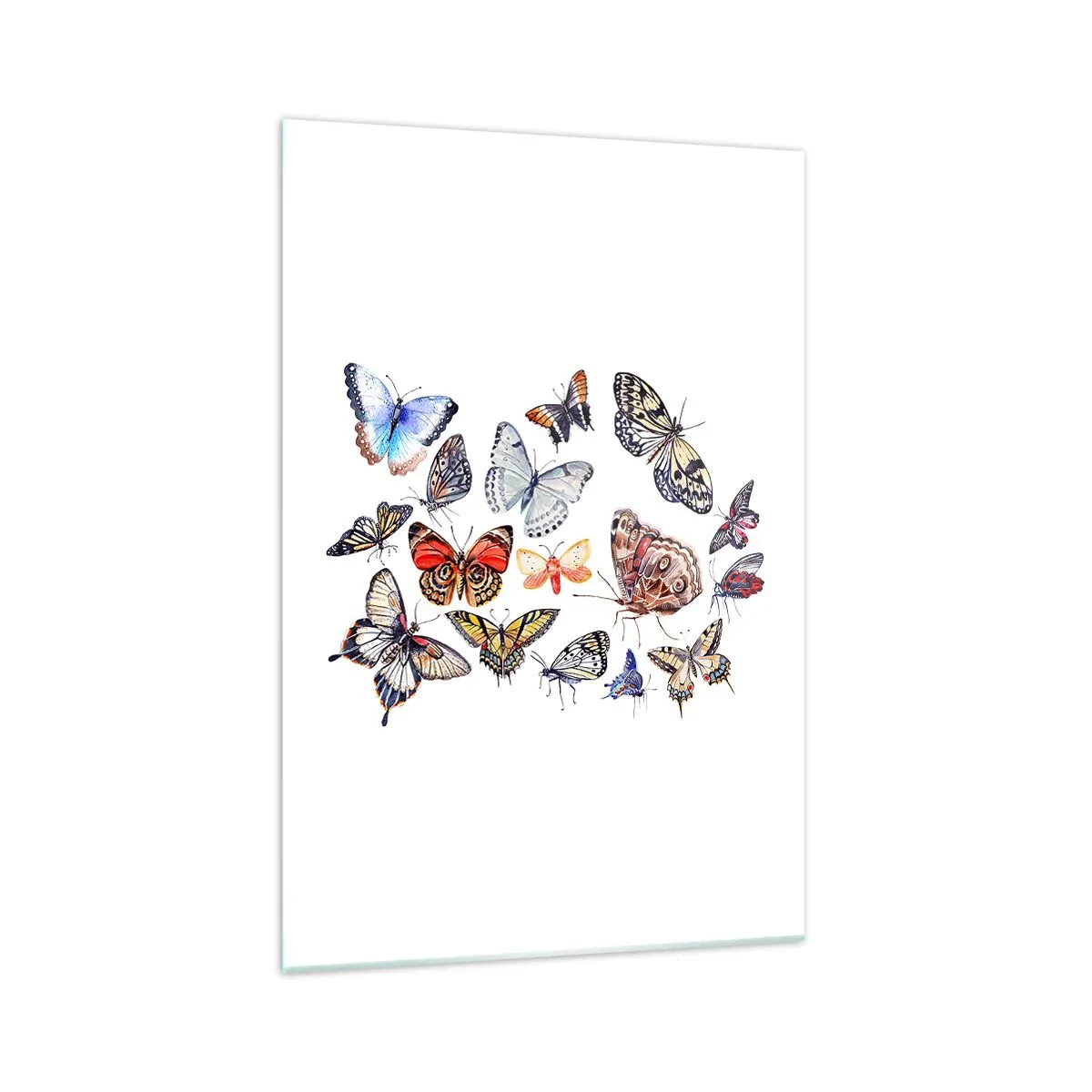 Quadro em vidro - Enxame colorido - 70x100 cm