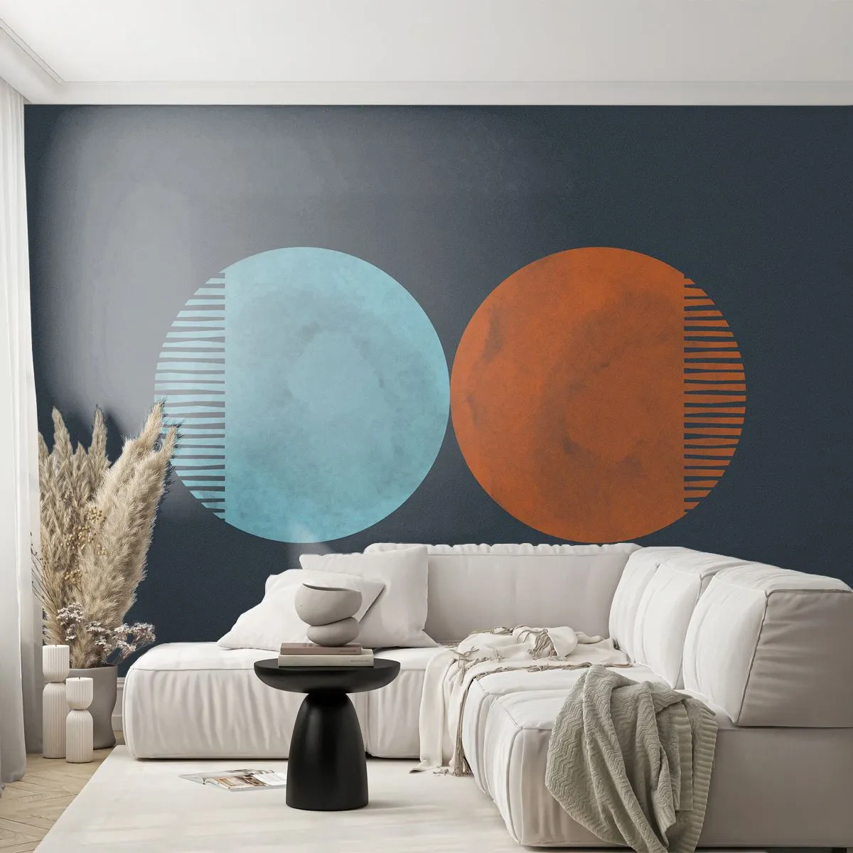 Papel de Parede Premium Sand - Apenas geometria? - Abstração, Pedaço, Distritos - 350x256 cm