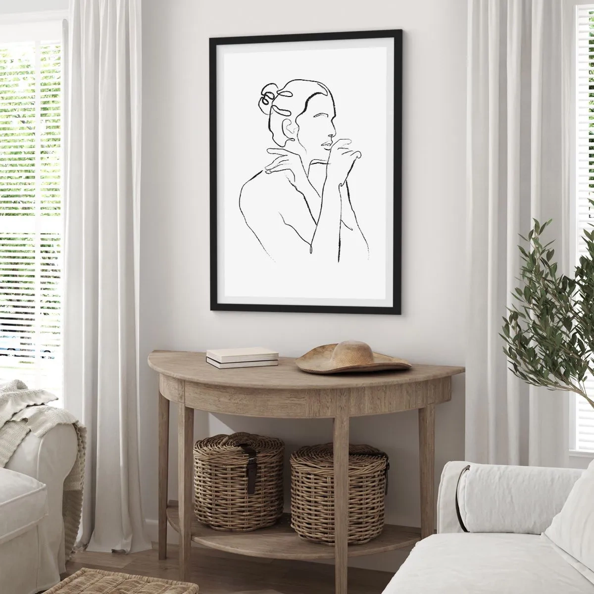 Pôster com moldura preta - Nu: um mistério sensual - 61x91 cm