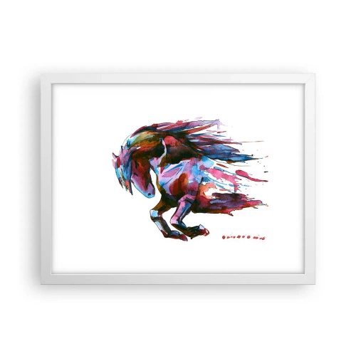 Pôster em moldura branca - Em êxtase - 40x30 cm