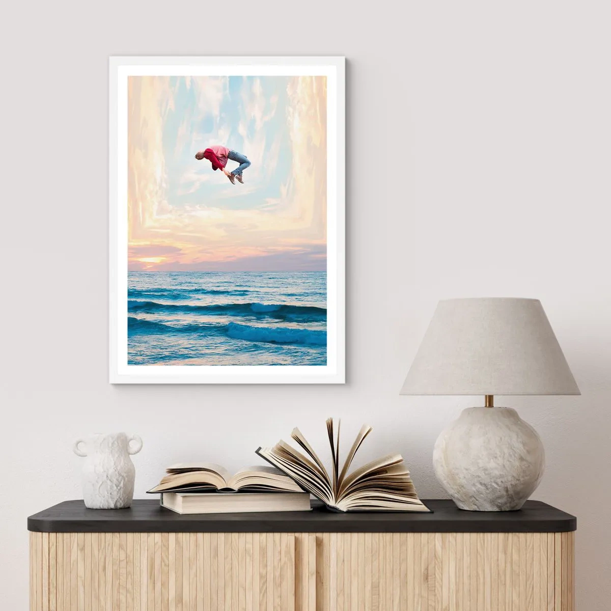 Pôster em moldura branca - Para outra dimensão - 61x91 cm