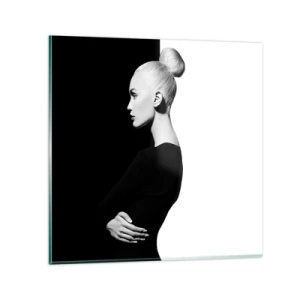 Quadro em vidro - Simplesmente mulher - 30x30 cm