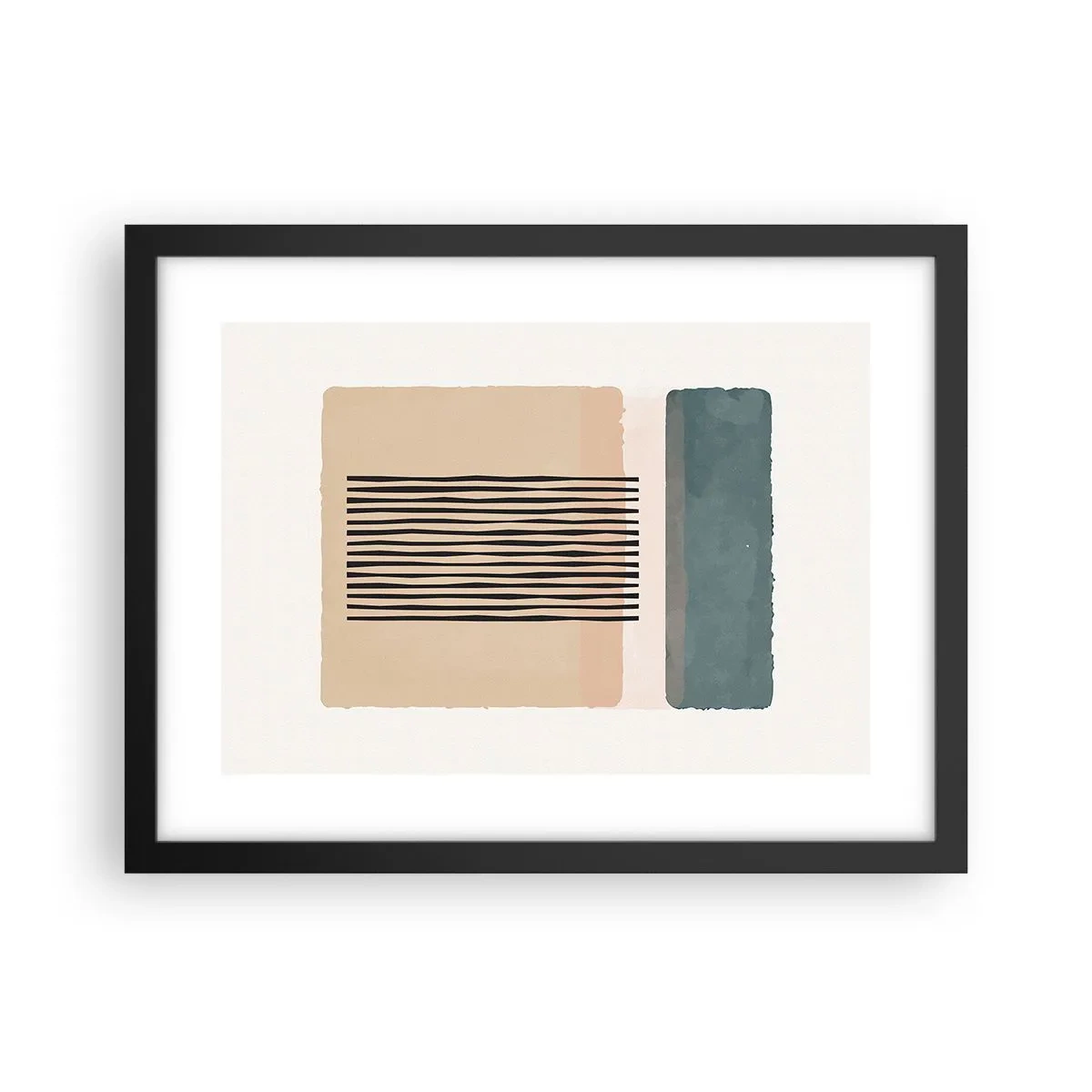 Pôster com moldura preta - Está tudo bem - 40x30 cm