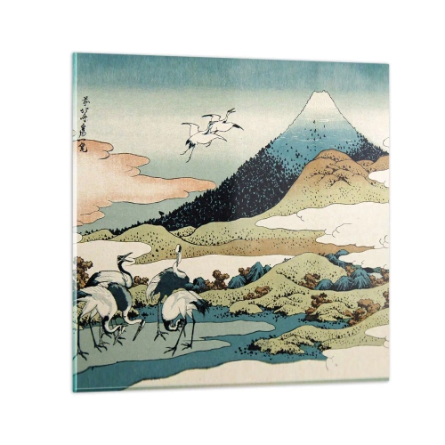 Quadro em vidro - No espírito japonês - 50x50 cm