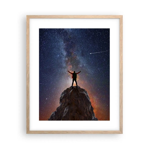 Pôster com moldura de carvalho claro - A força está comigo! - 40x50 cm